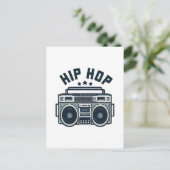 Hip Hop Postkarte (Stehend Vorderseite)