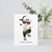 Hip Hop Rap Boy Break Dancer Birthday Party Postkarte (Stehend Vorderseite)