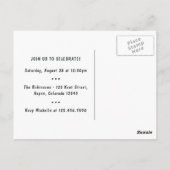 Hip Hop Rap Boy Break Dancer Birthday Party Postkarte (Rückseite)