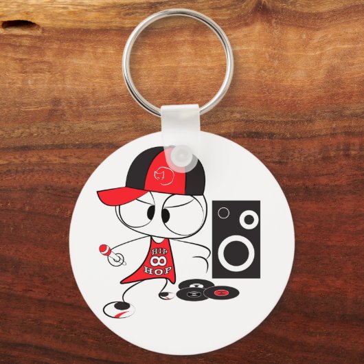Hip Hop Rapper Schlüsselanhänger (Vorderseite)