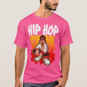 Hip Hop Retro Graffiti Rap Trap Music T-Shirt (Vorderseite)