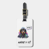 Hip Hop Rottweiler Gepäckanhänger (Vorderseite vertikal)