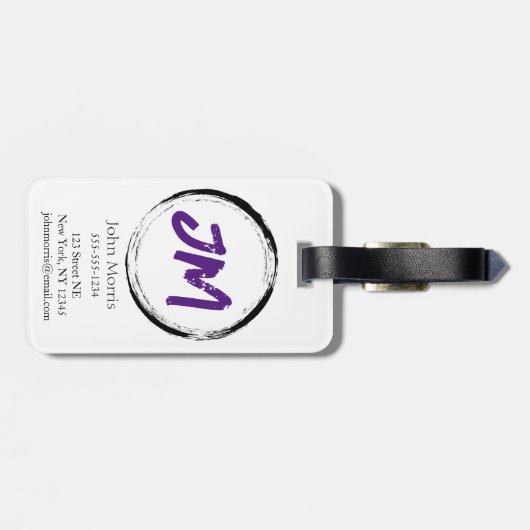 Hip Hop Rottweiler Gepäckanhänger (Rückseite horizontal)