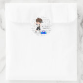 Hip Hop Runder Aufkleber (Tasche)