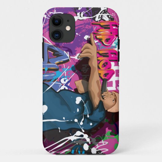 Hip Hop Sänger Case-Mate iPhone Hülle (Rückseite)