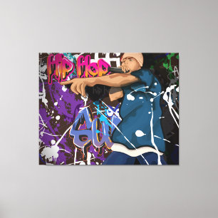 Hip Hop Sänger Leinwanddruck