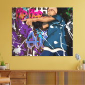 Hip Hop Sänger Leinwanddruck (Insitu (Wohnzimmer))
