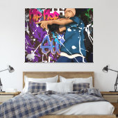Hip Hop Sänger Leinwanddruck (Insitu (Schlafzimmer))