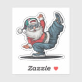 Hip Hop Santa Claus Aufkleber (Blatt)