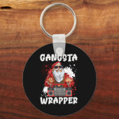 Hip Hop Santa Claus Gangster Christmas Gangsta Wra Schlüsselanhänger (Vorderseite)