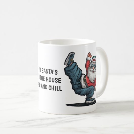 Hip Hop Santa Claus Kaffeetasse (VorderseiteRechts)