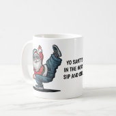Hip Hop Santa Claus Kaffeetasse (Vorderseite Links)
