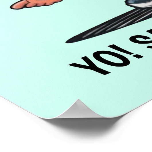 Hip Hop Santa Claus Poster (Ecke)