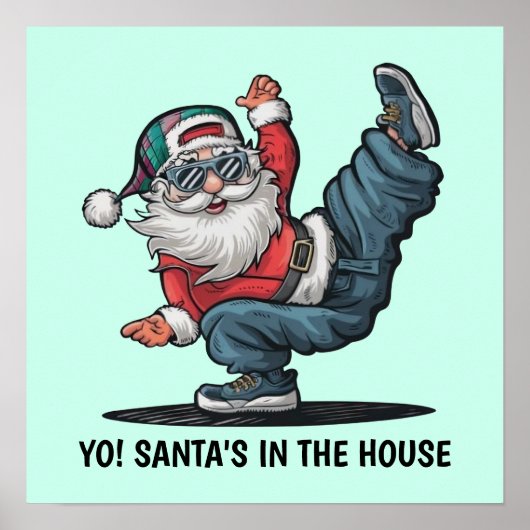 Hip Hop Santa Claus Poster (Vorne)