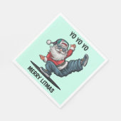 Hip Hop Santa Claus Serviette (Ecke)