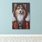 Hip Hop Shetland Sheepdog | Sheltie Leinwanddruck (Insitu (Holzboden))