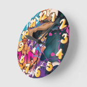 Hip Hop Singer Celebrity Runde Wanduhr (Winkel)
