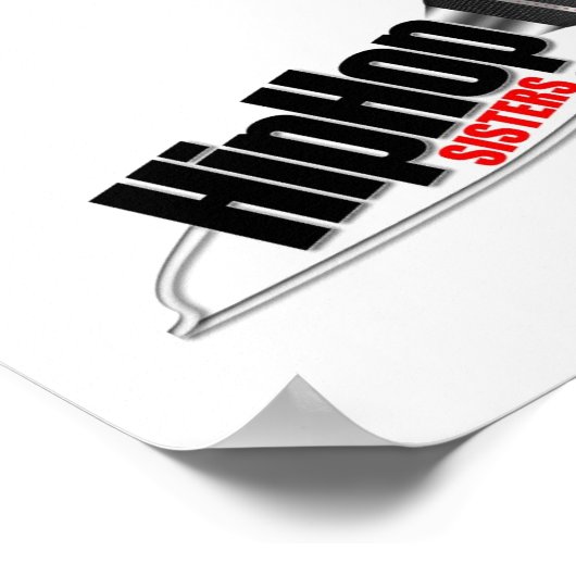 HIP HOP SISTERS-LOGO POSTER (Ecke)