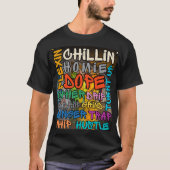 Hip Hop Slangs Graffiti Street Art T-Shirt (Vorderseite)