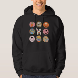 Hip-Hop Smiley, Retro, Vintage Hoodie