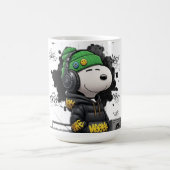 Hip-Hop Snoopy Urban Street Art Illustration Kaffeetasse (Mittel)