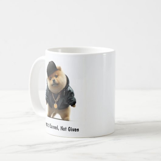 Hip Hop Spitz Tug Kaffee Tasse (Vorderseite Links)