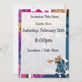 Hip Hop Star Einladung (Rückseite)