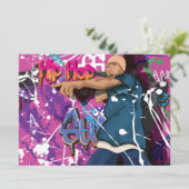 Hip Hop Star Einladung (Stehend Vorderseite)