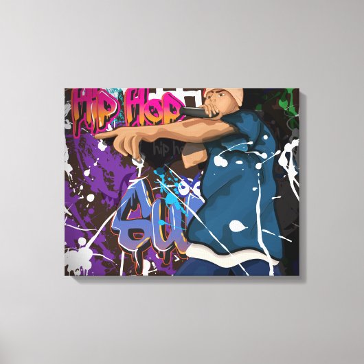 Hip Hop Star Leinwanddruck (Vorderseite)