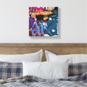 Hip Hop Star Leinwanddruck (Insitu (Schlafzimmer))