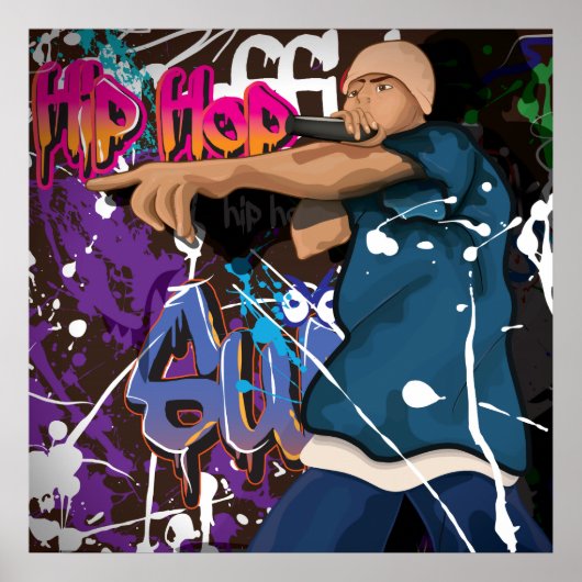 Hip Hop Star Poster (Vorne)