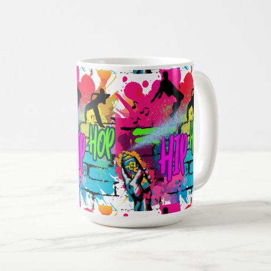 Hip-Hop Street Art Kaffeetasse (VorderseiteRechts)
