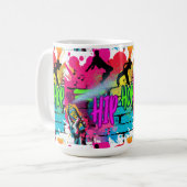 Hip-Hop Street Art Kaffeetasse (Vorderseite Links)