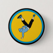 Hip Hop Street Art Tänzer Button (Vorderseite)