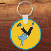 Hip Hop Street Art Tänzer Schlüsselanhänger (Vorderseite)