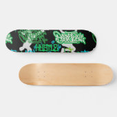 Hip Hop Street Arts Pattern Black BG 2 Skateboard (Horizontal)
