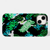 Hip Hop Street Arts Pattern Black BG Case-Mate iPhone Hülle (Rückseite (Horizontal))