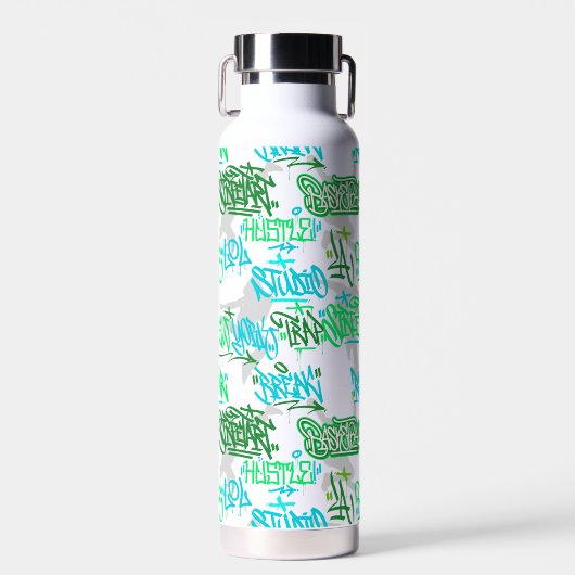 Hip Hop Street Arts Pattern Trinkflasche (Vorne)
