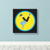 Hip Hop Street Breakdancer Leinwanddruck (Insitu (Holzboden))
