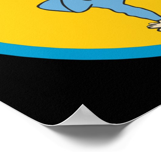 Hip Hop Street Breakdancer Poster (Ecke)