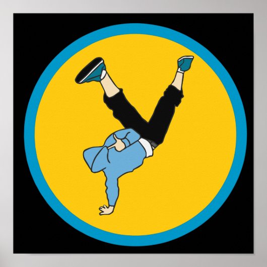 Hip Hop Street Breakdancer Poster (Vorne)