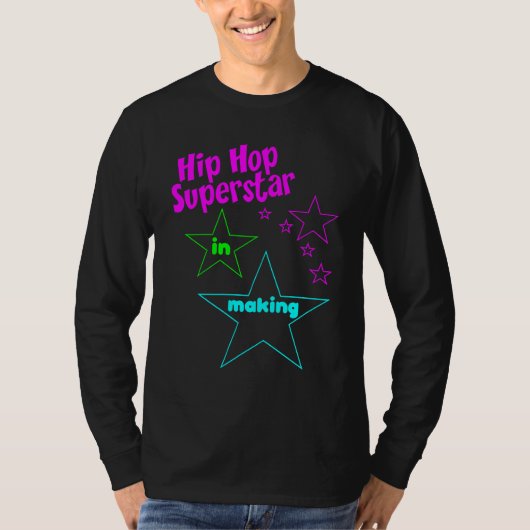 Hip Hop Superstar-Shirt T-Shirt (Vorderseite)