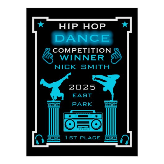 Hip-Hop-T Poster (Vorderseite)