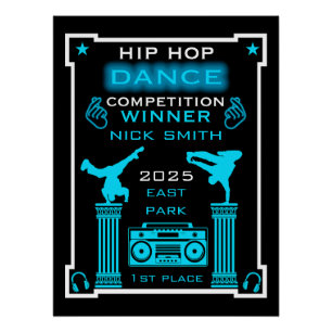 Hip Hop Tance Wettbewerb Poster