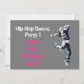 Hip Hop Tanz Party Einladung (Vorderseite)