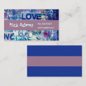 Hip-Hop-Tänzer-oder Graffiti-Fach-Text-Artikel Visitenkarte (Vorne/Hinten)