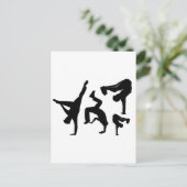 Hip Hop Tänzer Postkarte (Stehend Vorderseite)