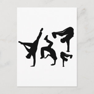 Hip Hop Tänzer Postkarte