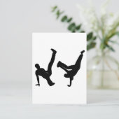 Hip Hop Tänzer Postkarte (Stehend Vorderseite)