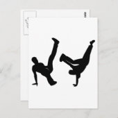 Hip Hop Tänzer Postkarte (Vorne/Hinten)